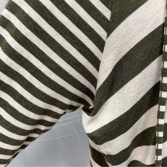 Cabi Playoff Hoodie Womens Small Ivory Green Stripe Style‎ #3995 Fall 2020 - Picture 6 of 14